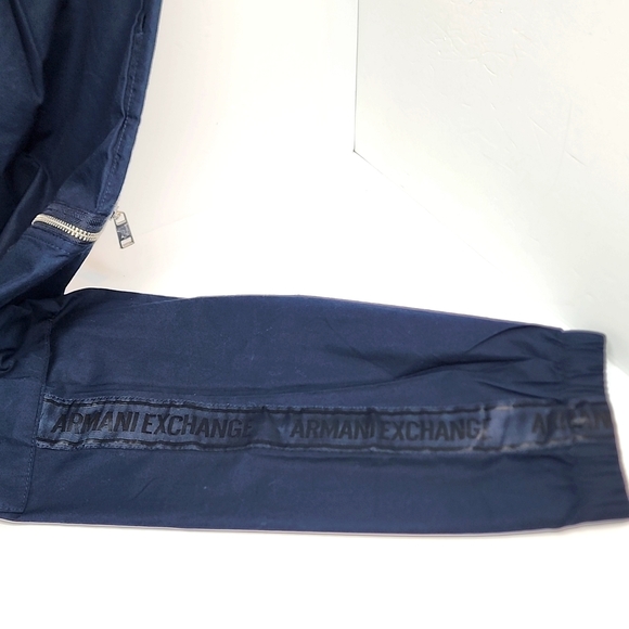 ARMANI EXCHANGE,  CARGO PANTS, SIZE 34 WAIST, NAVY BLUE, LOGO AT EACH LEG SIDE - Picture 6 of 16
